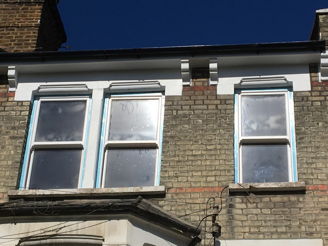 New uPVC sash windows fitted on Victorian terrace in Wembley